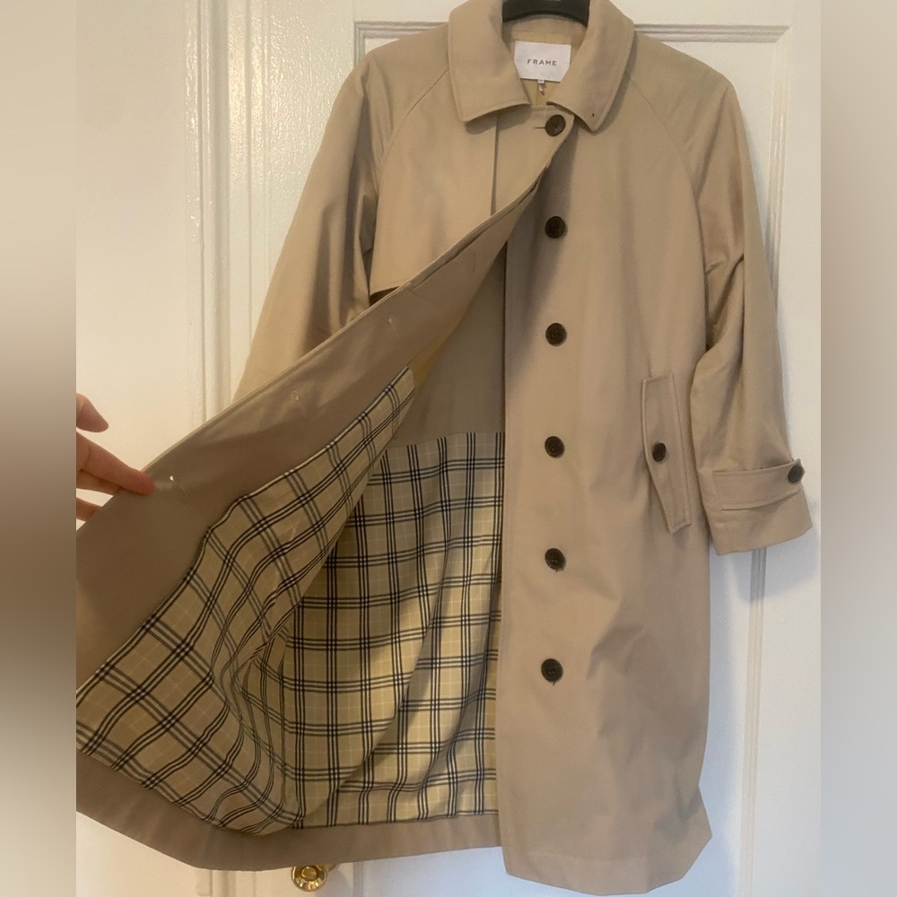 Frame  Beige Trench Coat